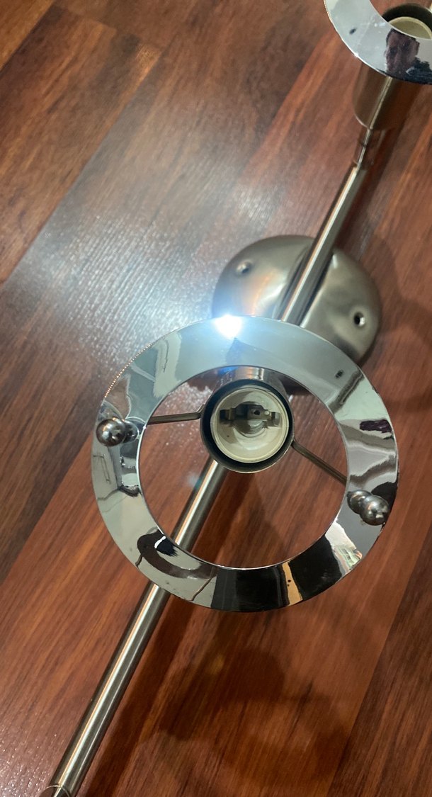 Gümüş Renk 4 kafalı Oynar Başklı Avize - Görsel 3