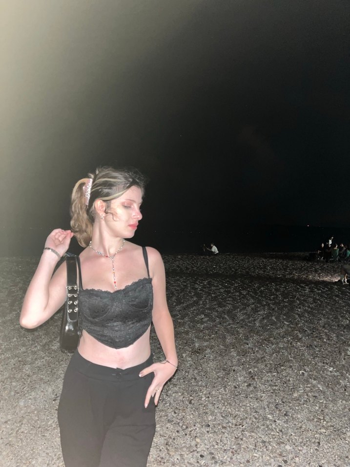 Siyah Transparan Straplez Gotik Büstiyer - Görsel 2