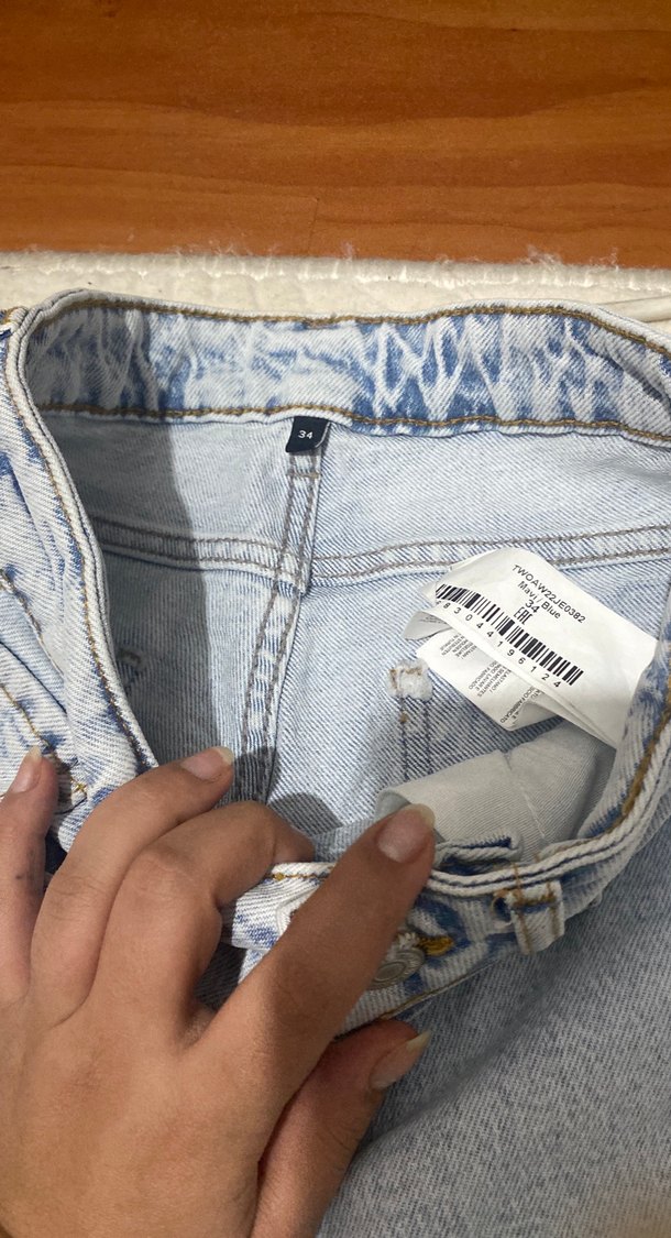 Kadın Açık Mavi Denim Jean - Görsel 3