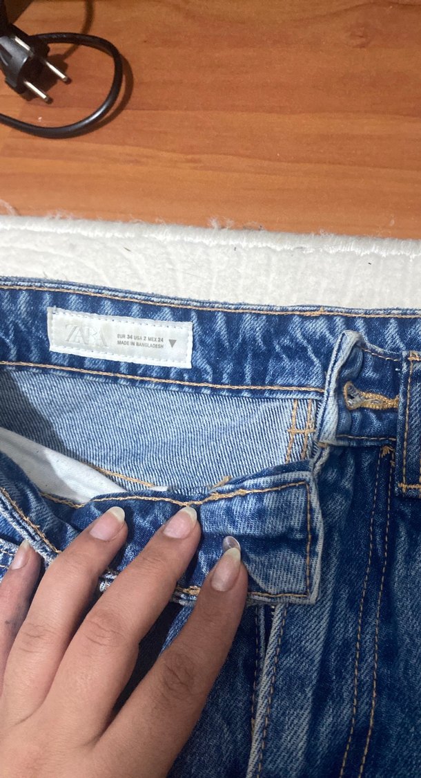 Kadın Mavi Denim Midi Boy Regular Fit Kot Pantolon - Görsel 2