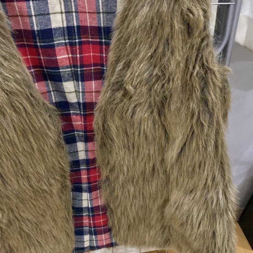 Kahverengi Kürk Detaylı Kadın Yelek - Görsel 4