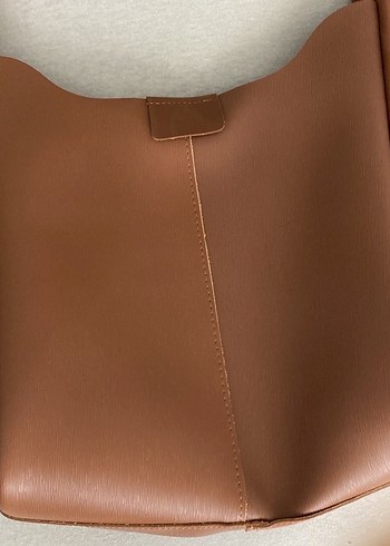 Bej Deri Kadın Çanta - Görsel 2