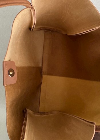 Bej Deri Kadın Çanta - Görsel 3