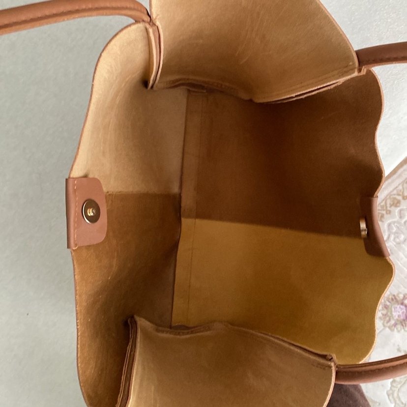 Bej Deri Kadın Çanta - Görsel 3