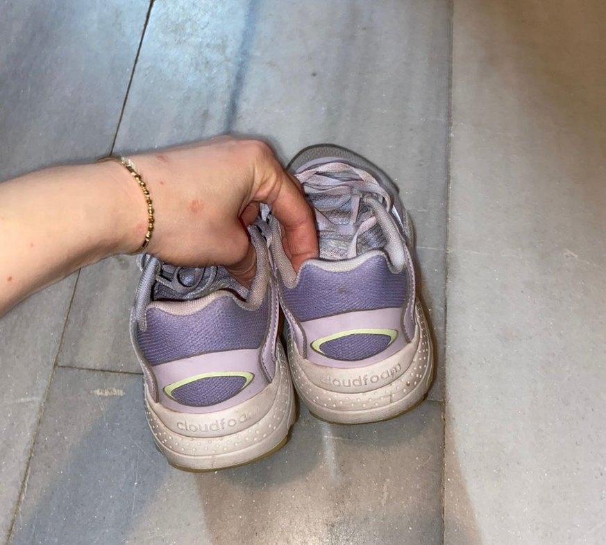 Pembe Bağcıklı Adidas Spor Ayakkabı - Görsel 3