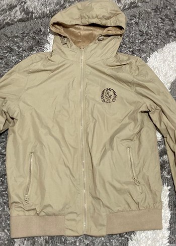 Kadın Bej Süet Kürklü Kapüşonlu Ceket - Görsel 2