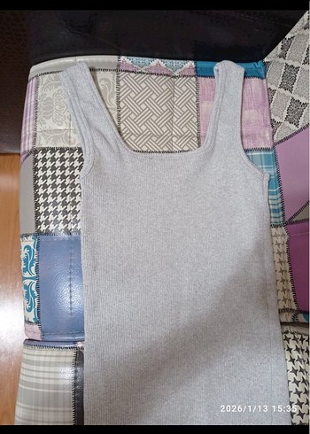 Siyah Kare Yaka Midi Triko Elbise - Görsel 9