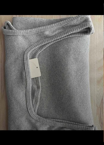 Gri Midi Kadın Triko Elbise - Görsel 6