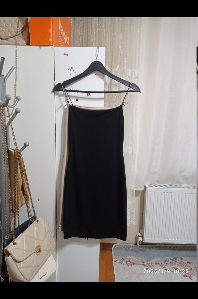 Bej Mini Kadın Elbise - Görsel 2