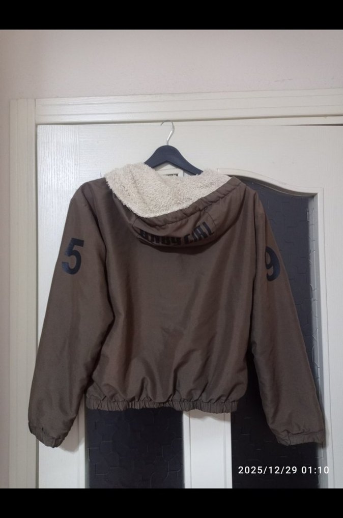 Haki Fermuarlı Ceket - Görsel 4