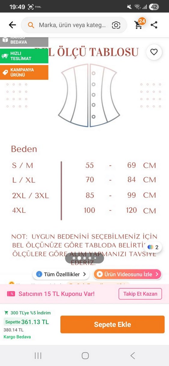 kadın korse - Görsel 3