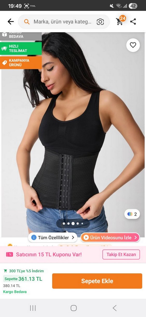 kadın korse - Görsel 2