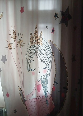 Pembe Bohem Baskılı Perde - Görsel 2