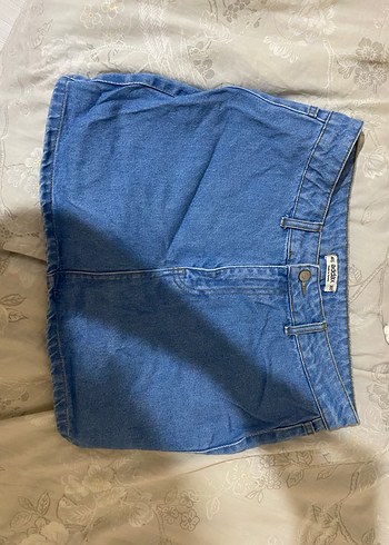 Addax Kadın Mavi Jean Kot Etek - Görsel 3