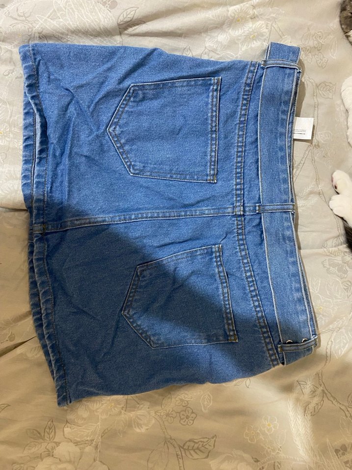 Addax Kadın Mavi Jean Kot Etek - Görsel 2