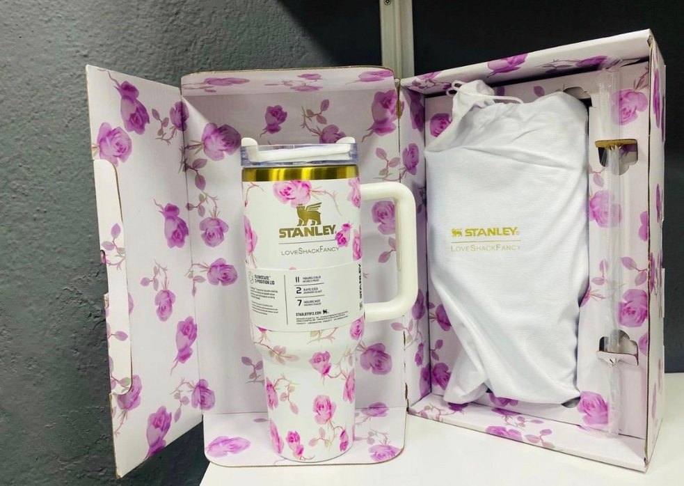 Pastel Pembe Stanley Termos Bardak - Görsel 2