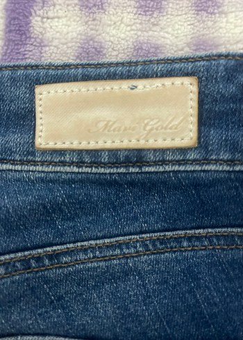 Kadın Mavi Denim Bağcıklı Skinny Jean - Görsel 3