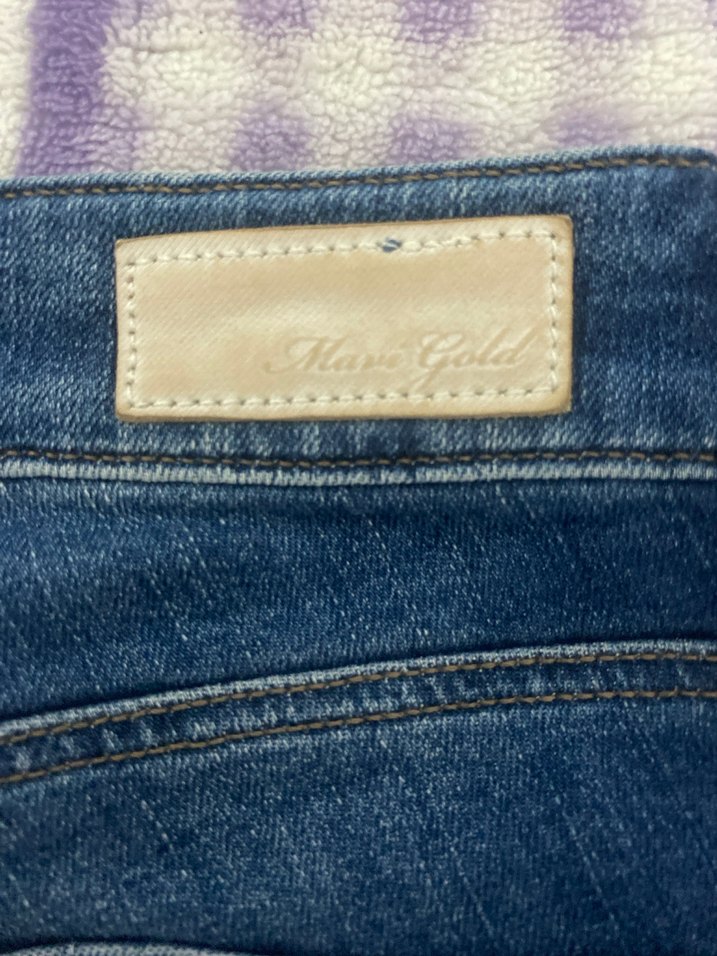 Kadın Mavi Denim Bağcıklı Skinny Jean - Görsel 3