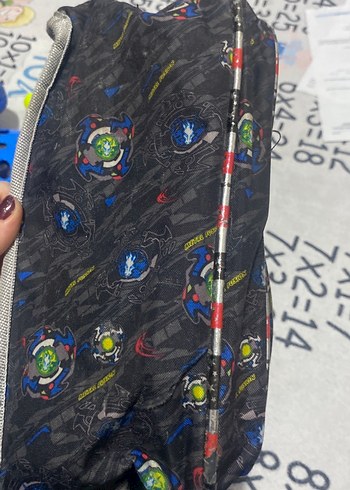 Çok Renkli Çocuk Okul Çantası Uçak Desenli - Görsel 4