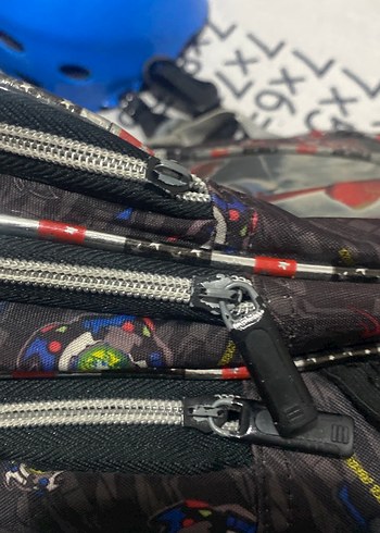 Çok Renkli Çocuk Okul Çantası Uçak Desenli - Görsel 6