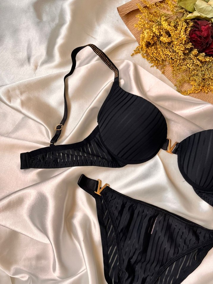 Siyah V Sütyen - Görsel 2