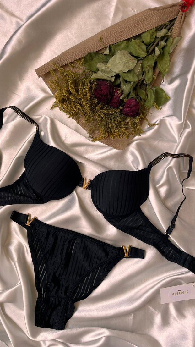 Siyah V Sütyen - Görsel 4