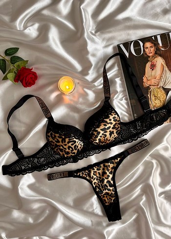 Leopar Desenli  Sütyen ve Tanga Takımı - Görsel 4