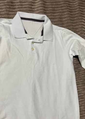 Diğer Erkek Çocuk Beyaz Kısa Kollu Polo Tişört