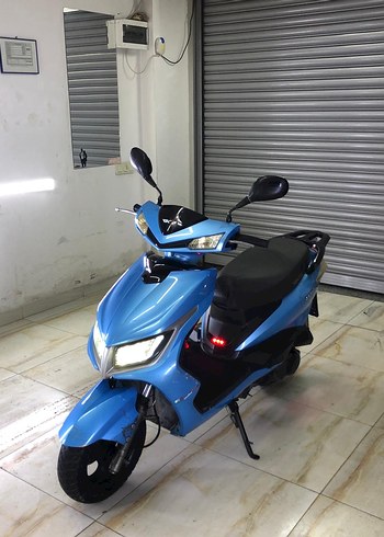 Koyu Mavi Biker Stil Motosiklet Kaskı - Görsel 5