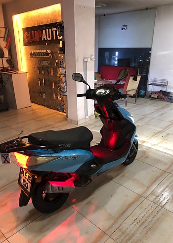 Koyu Mavi Biker Stil Motosiklet Kaskı - Görsel 3