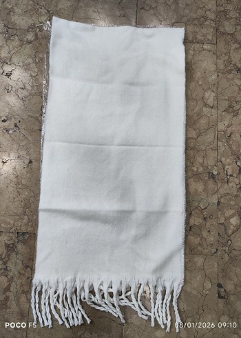 Kadın ekru atkı - Görsel 2