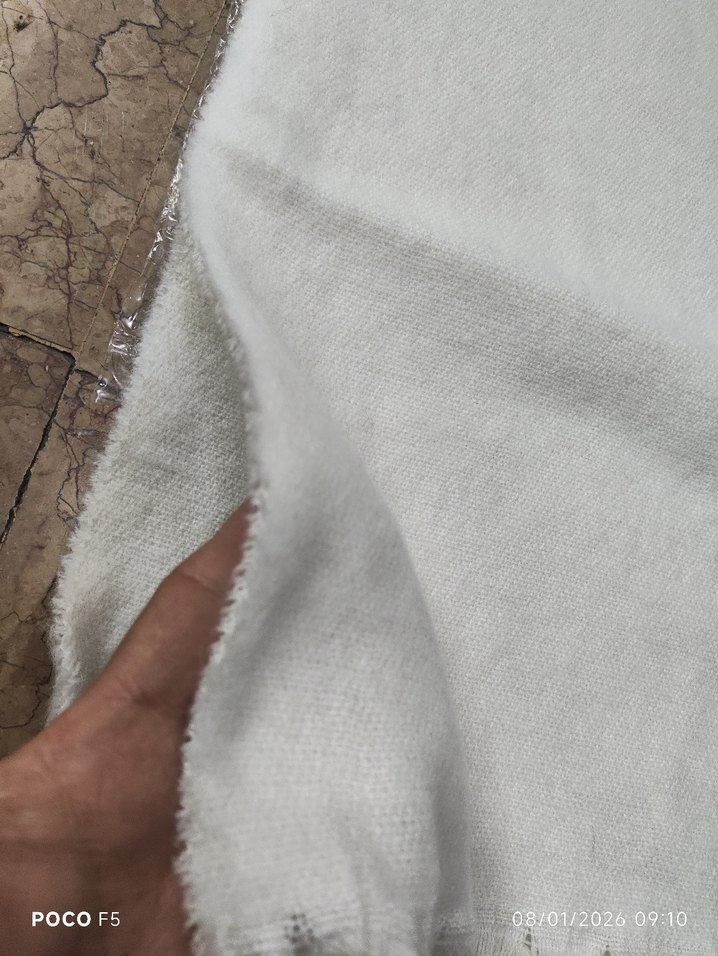 Kadın ekru atkı - Görsel 3