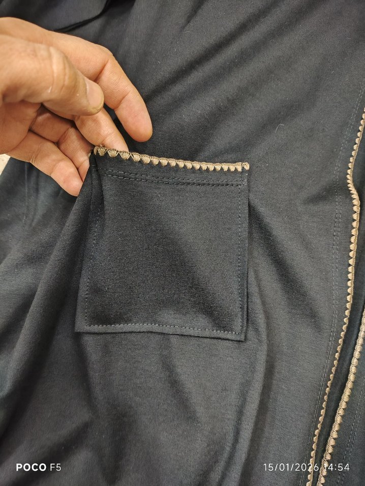 Zincir Detaylı Siyah Kadın Hırka XXL - Görsel 2