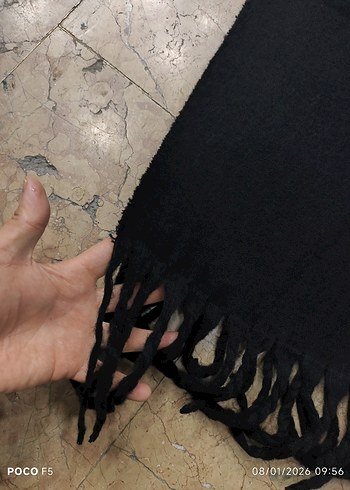 Kadın siyah Atkı - Görsel 4