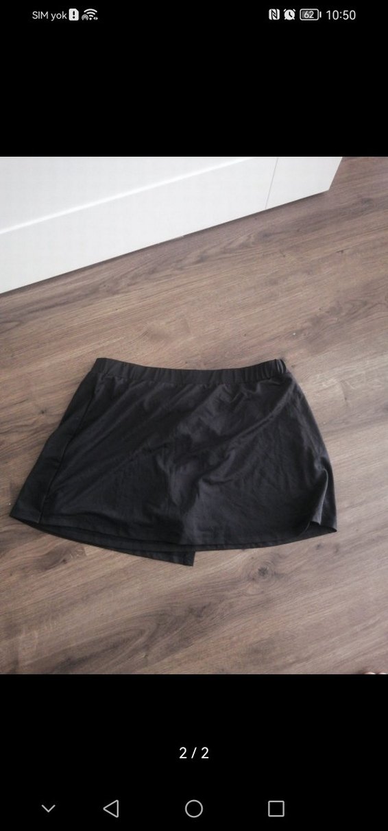 Siyah spor şort etek - Görsel 2