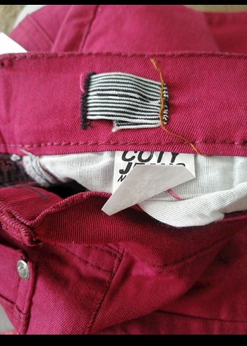 Kız Çocuk Bordo Süet Pantolon - Görsel 2