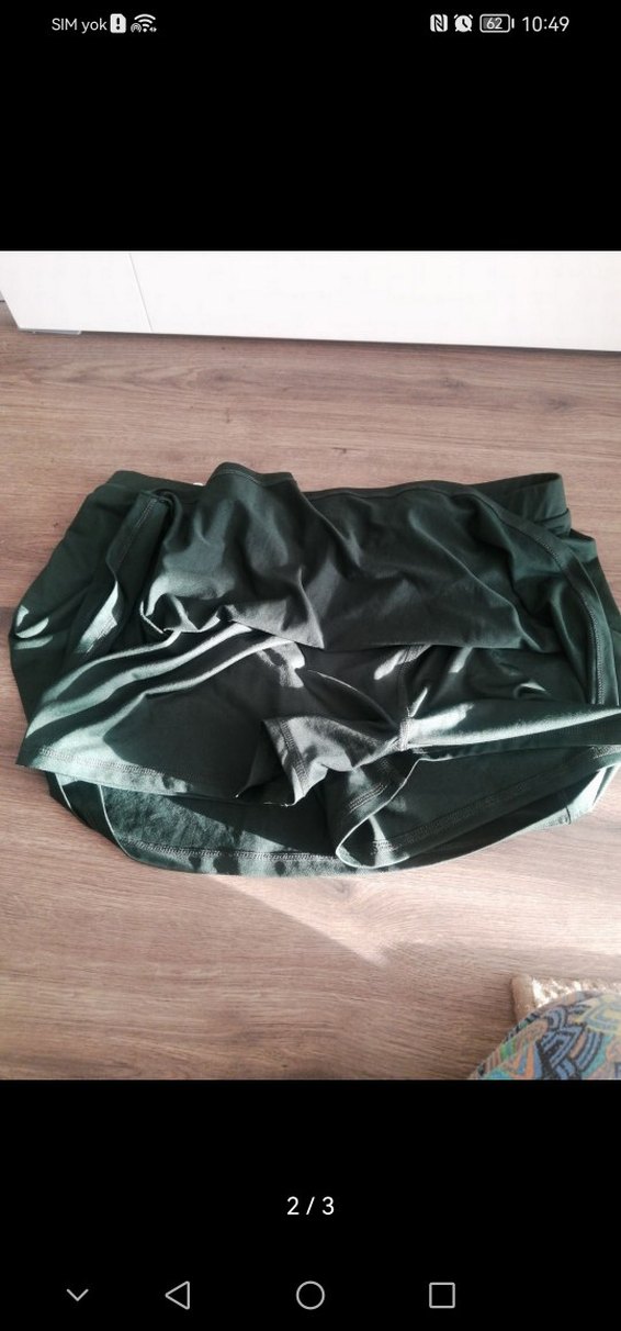 Yeşil spor şort Etek - Görsel 2