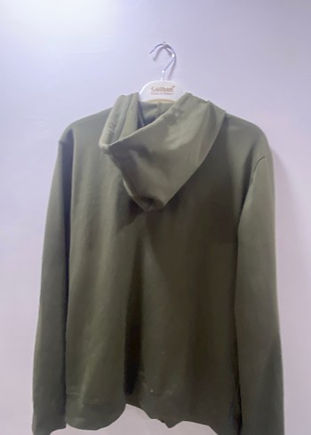 Erkek Haki Fermuarlı Spor Sweatshirt - Görsel 3