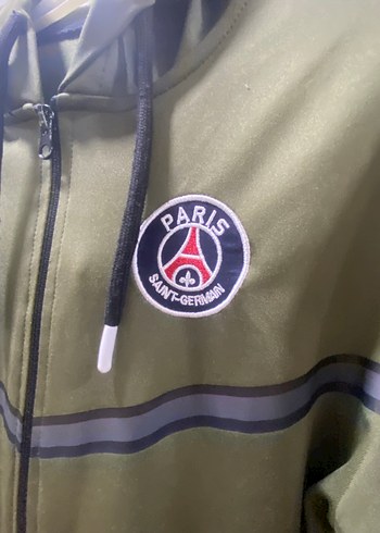 Erkek Haki Fermuarlı Spor Sweatshirt - Görsel 2