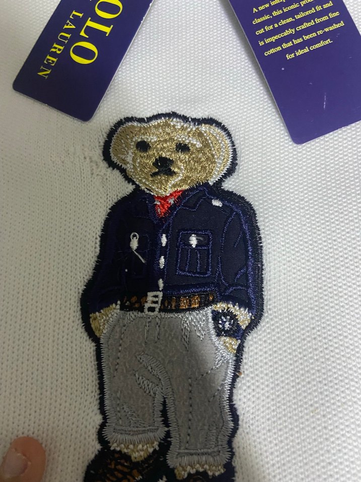 Beyaz Polo Bear Nakışlı tiriko kesim - Görsel 2