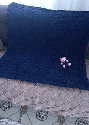 Mavi Çocuk Battaniyesi Yumuşak Kumaşlı - Görsel 2