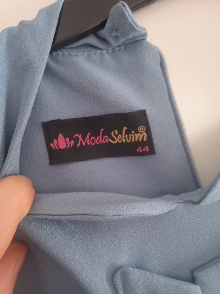 Kemerli Uzun Kollu Uzun Elbise - Görsel 5