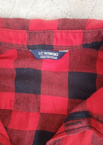 Kırmızı Ekose Uzun Kollu Erkek Çocuk Gömlek - Görsel 3