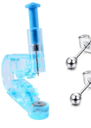 Mavi Yırtmaçlı Kadın Küpe - Görsel 3