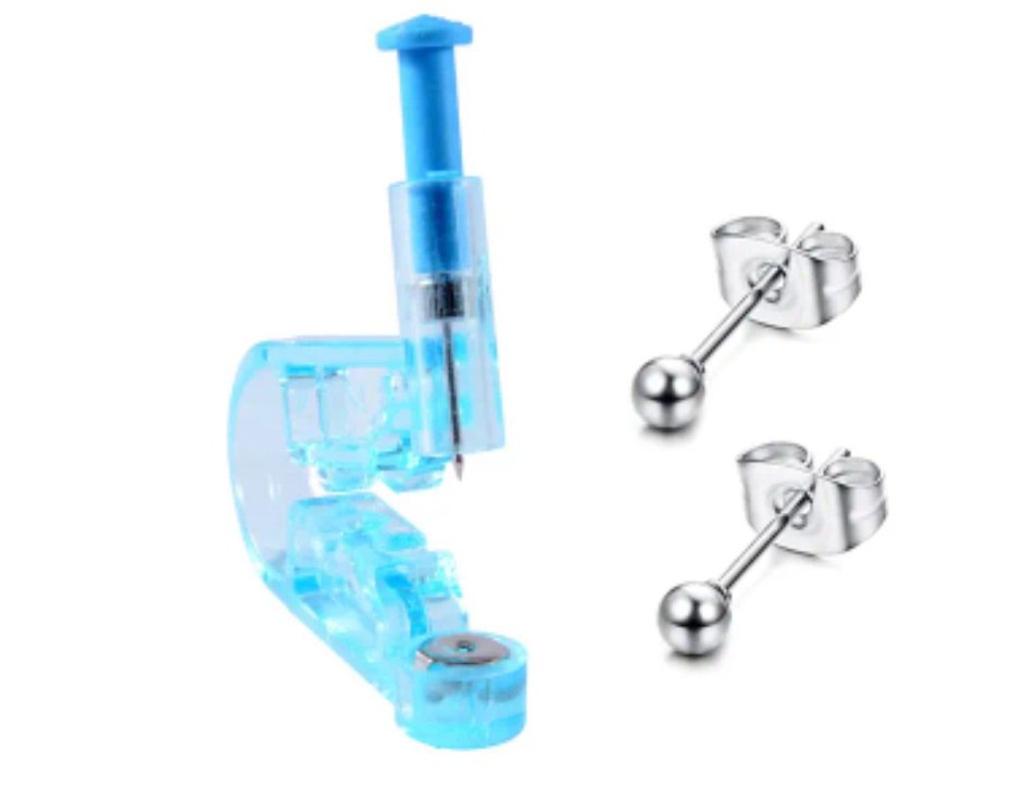 Mavi Yırtmaçlı Kadın Küpe - Görsel 3