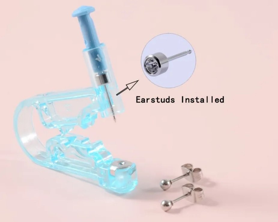 Mavi Yırtmaçlı Kadın Küpe - Görsel 2