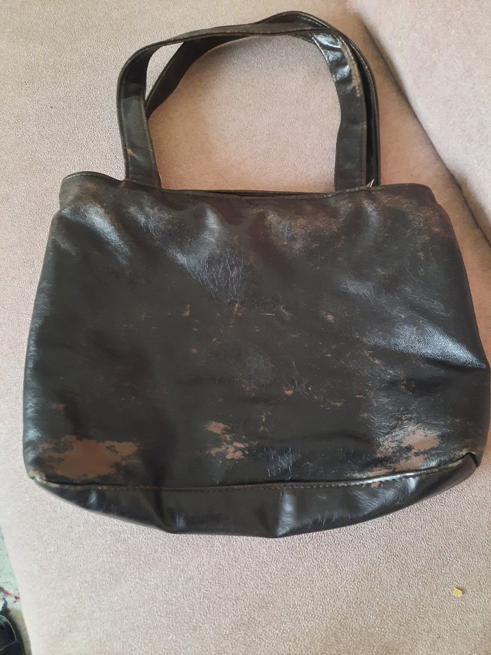 Kahverengi Deri Tokalı Vintage Kadın Çantası - Görsel 5