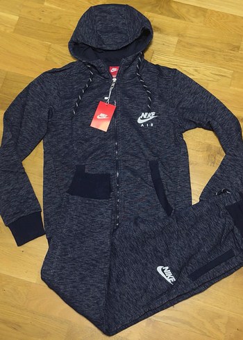 Nike Erkek Lacivert Kapüşonlu Eşofman Takımı - Görsel 3