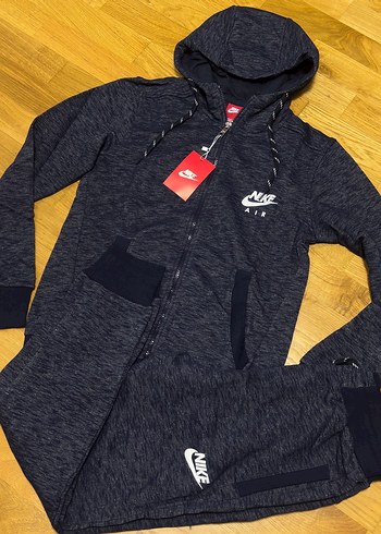 Nike Erkek Lacivert Kapüşonlu Eşofman Takımı - Görsel 5