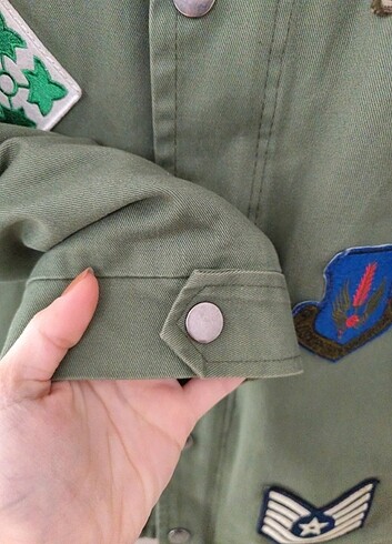 38 Beden haki Renk Pembe tüylü parka
